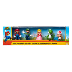 World of Nintendo Super Mario & Friends Figures 5-piece box set Exclusive 0192995400900