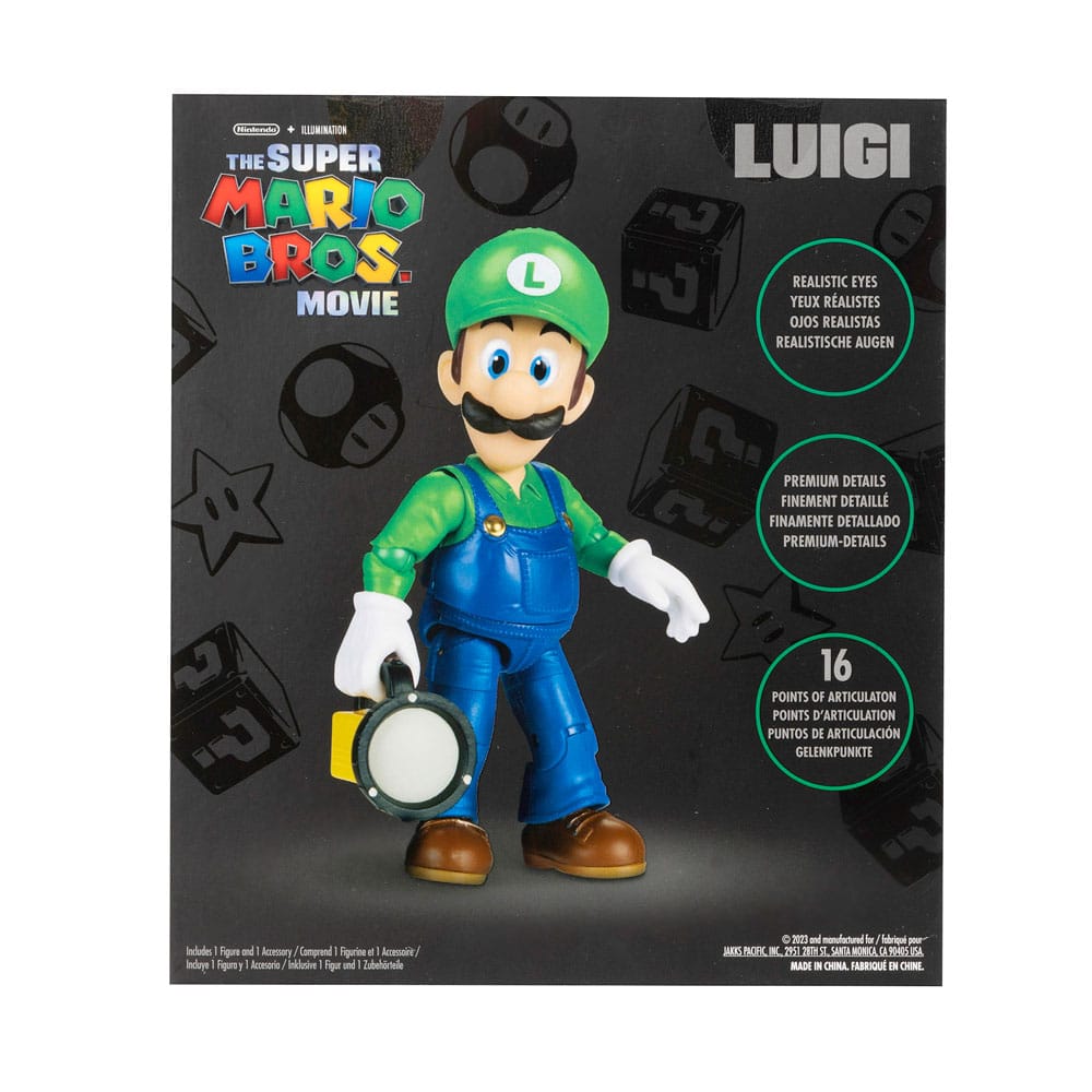 The Super Mario Bros. Movie Action Figure Luigi 13 cm 0192995417175