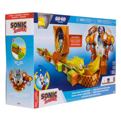 Sonic - The Hedgehog Go Go Racers Mini Figure Playset Launching ramps Deluxe 0192995423343