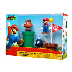 World of Nintendo Super Mario Diorama Set Acorn Plains 0039897859873