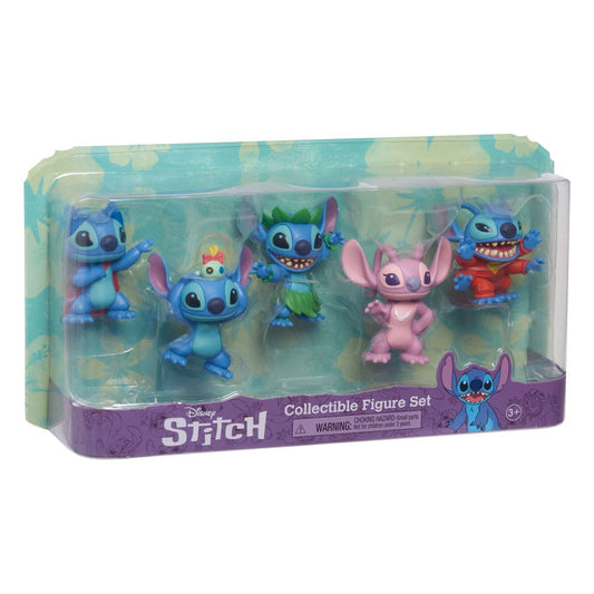 Lilo & Stitch Mini Figure 5-Pack Stitch Collectible Figure Set 7 cm 0886144462115