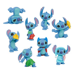 Lilo & Stitch Mini Figure 8-Pack Stitch Collectible Figure Set 7 cm 0886144462542