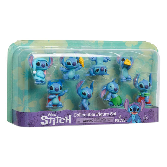 Lilo & Stitch Mini Figure 8-Pack Stitch Collectible Figure Set 7 cm 0886144462542