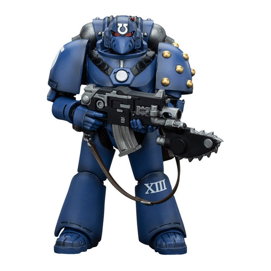 Warhammer The Horus Heresy Action Figure 1/18 Ultramarines MK VI Tactical Squad Legionary with Bolter& Chainblade 20 cm 6927054400089