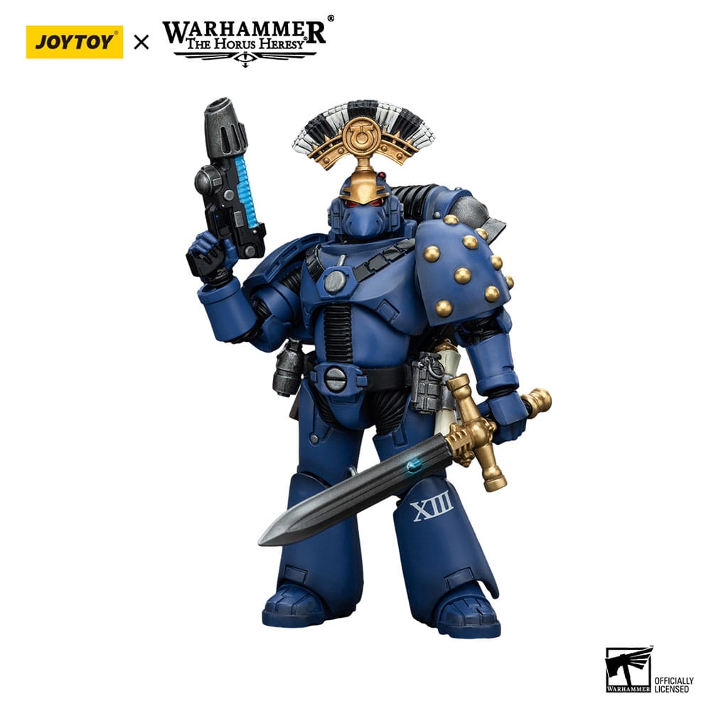 Warhammer The Horus Heresy Action Figure 1/18 Ultramarines MK VI Tactical Squad Sergeant with Plasma Pistol and Power Sword 12 cm 6927054400096