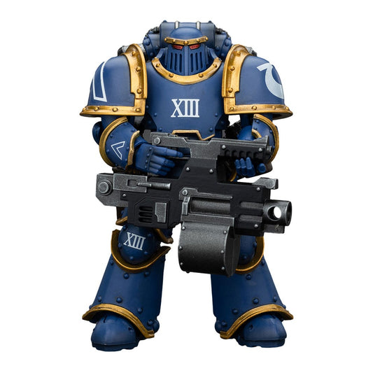 Warhammer The Horus Heresy Action Figure 1/18 Ultramarines Legion MKIII Tactical Support Squad Legionary with Heavy Bolter 20 cm 6927054400119