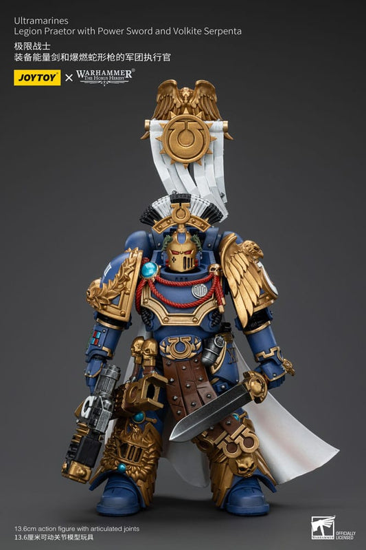 Warhammer The Horus Heresy Action Figure 1/18 Ultramarines Legion Praetor with Power Sword and Volkite Serpenta 20 cm 6927054400126