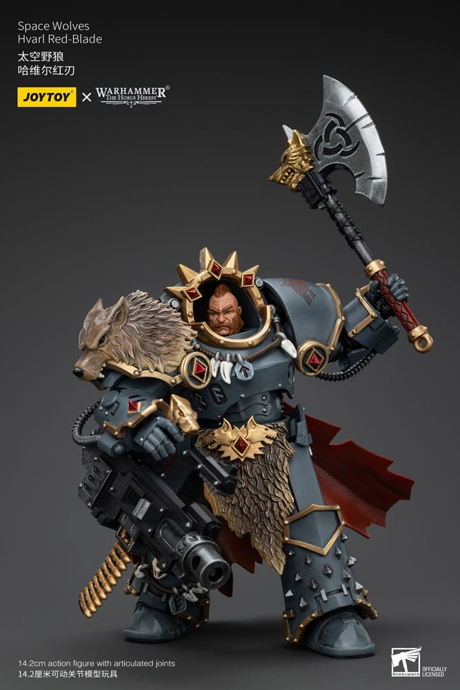 Warhammer The Horus Heresy Action Figure 1/18 Space Wolves Hvarl Red-Blade 14 cm 6927054400140