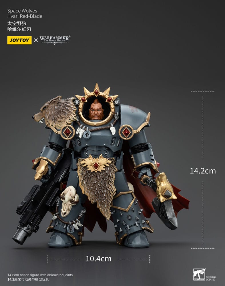 Warhammer The Horus Heresy Action Figure 1/18 Space Wolves Hvarl Red-Blade 14 cm 6927054400140