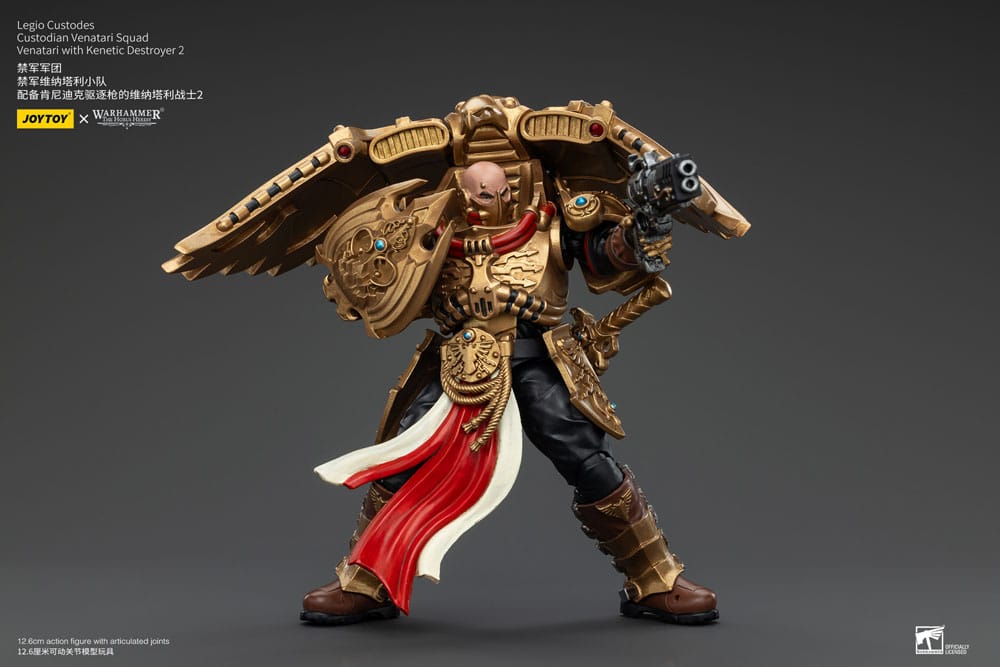 Warhammer The Horus Heresy Action Figure 1/18 Legio Custodes Custodian Venatari Squad Venatari with Kenetic Destroyer 2 13 cm 6927054400782