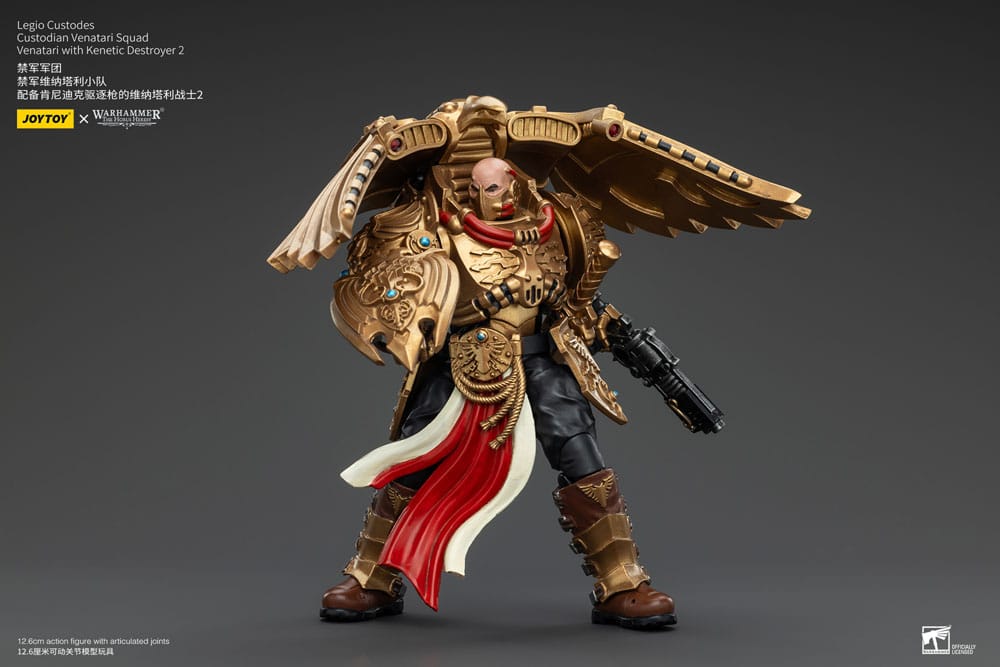 Warhammer The Horus Heresy Action Figure 1/18 Legio Custodes Custodian Venatari Squad Venatari with Kenetic Destroyer 2 13 cm 6927054400782