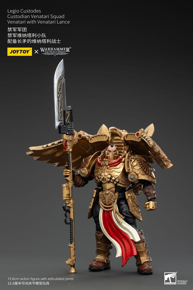 Warhammer The Horus Heresy Action Figure 1/18 Legio Custodes Custodian Venatari Squad Venatari with Venatari Lance 13 cm 6927054400799