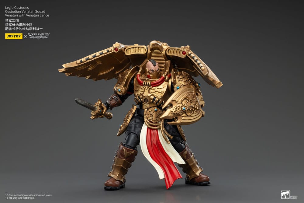 Warhammer The Horus Heresy Action Figure 1/18 Legio Custodes Custodian Venatari Squad Venatari with Venatari Lance 13 cm 6927054400799