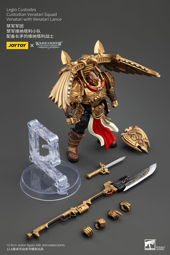 Warhammer The Horus Heresy Action Figure 1/18 Legio Custodes Custodian Venatari Squad Venatari with Venatari Lance 13 cm 6927054400799