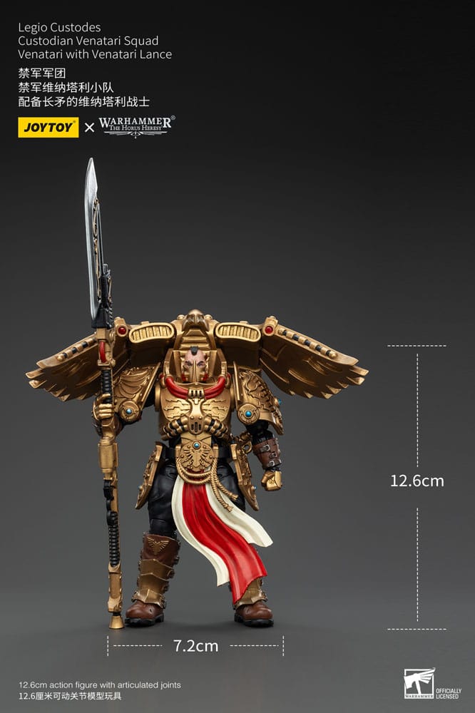 Warhammer The Horus Heresy Action Figure 1/18 Legio Custodes Custodian Venatari Squad Venatari with Venatari Lance 13 cm 6927054400799