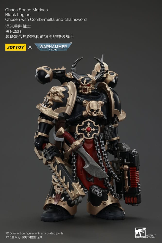 Warhammer 40k Actionfigur Chaos Space Marines Black Legion Chosen with Combi-melta and chainsword 20 cm 6927054400980