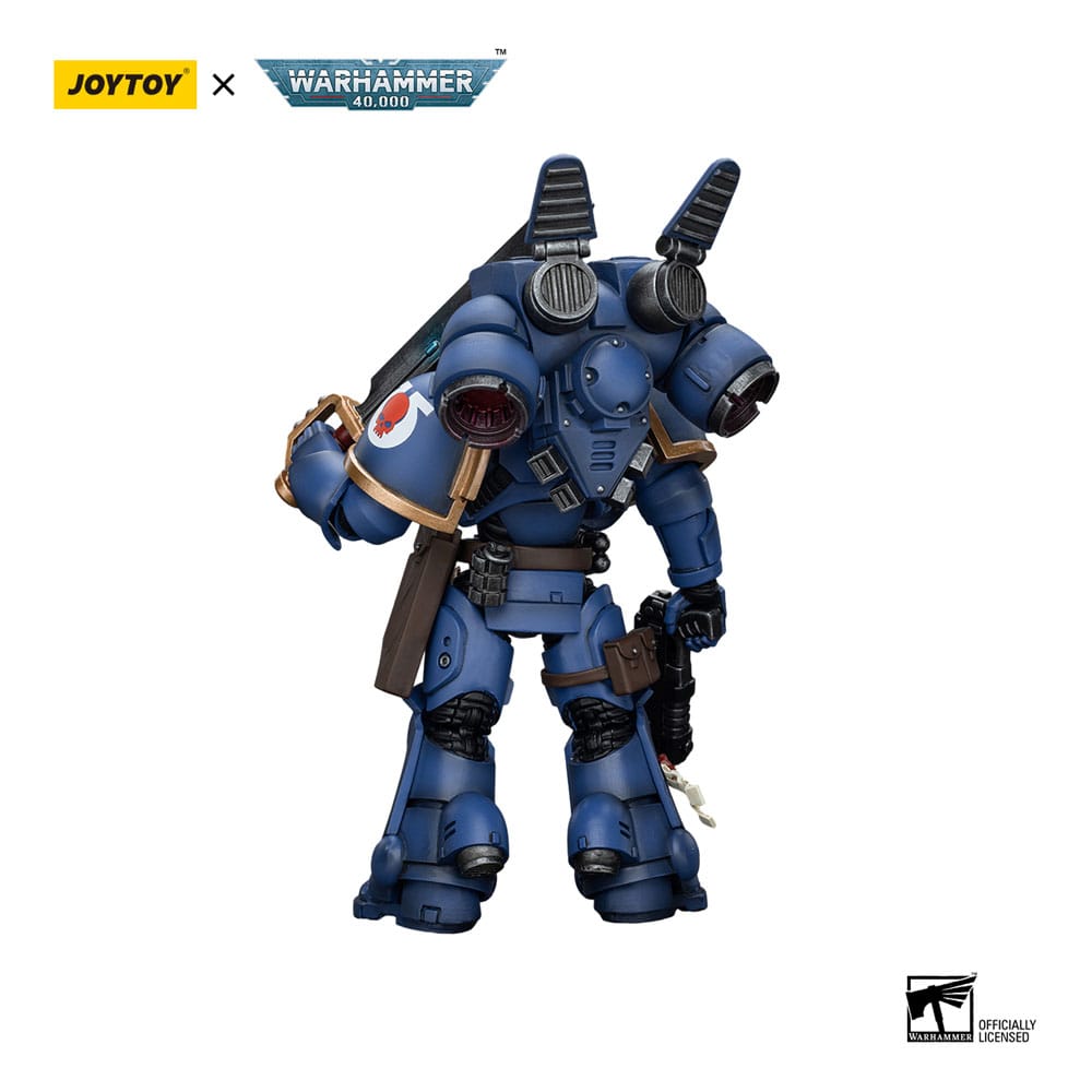 Warhammer 40k Action Figure 1/18 Ultramarines Jump Pack Intercessors Sergeant With Plasma Pistol And Power Sword 12 cm 6973130371378