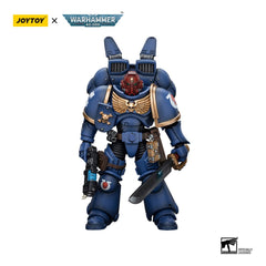 Warhammer 40k Action Figure 1/18 Ultramarines Jump Pack Intercessors Sergeant With Plasma Pistol And Power Sword 12 cm 6973130371378