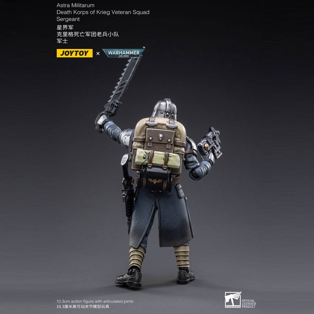 Warhammer 40k Action Figure 1/18 Death Korps of Krieg Veteran Squad Sergeant 10 cm 6973130372641