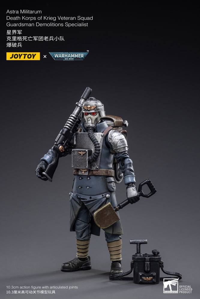 Warhammer 40k Action Figure 1/18 Death Korps of Krieg Veteran Squad Guardsman Demolitions Specialist 10 cm 6973130372658