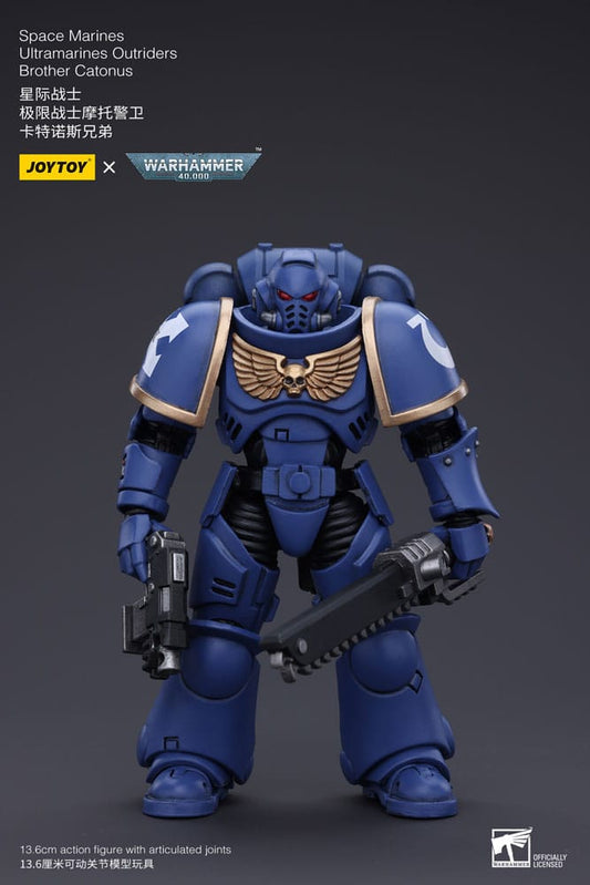 Warhammer 40k Action Figure 1/18 Space Marines Ultramarines Outriders Brother Catonus 14 cm 6973130372825