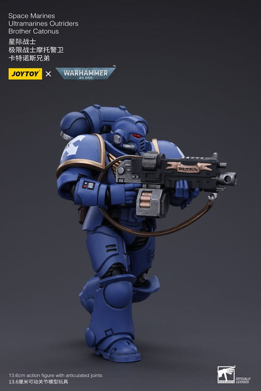 Warhammer 40k Action Figure 1/18 Space Marines Ultramarines Outriders Brother Catonus 14 cm 6973130372825