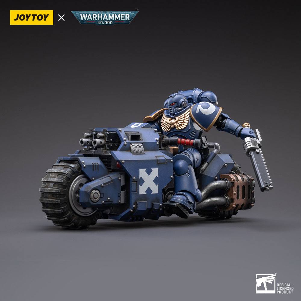 Warhammer 40k Vehicle 1/18 Ultramarines Outrider Bike 22 cm 6973130372832