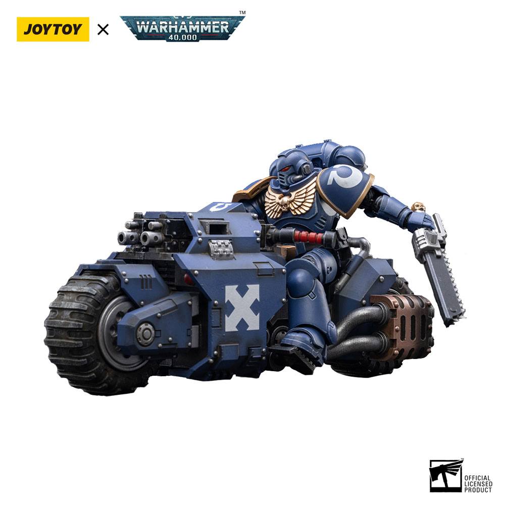 Warhammer 40k Vehicle 1/18 Ultramarines Outrider Bike 22 cm 6973130372832