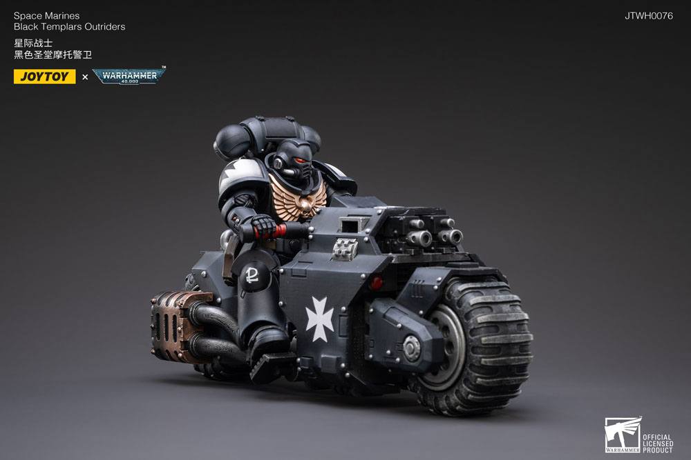 Warhammer 40k Vehicle 1/18 Black Templars Outrider Bike 22 cm 6973130372856