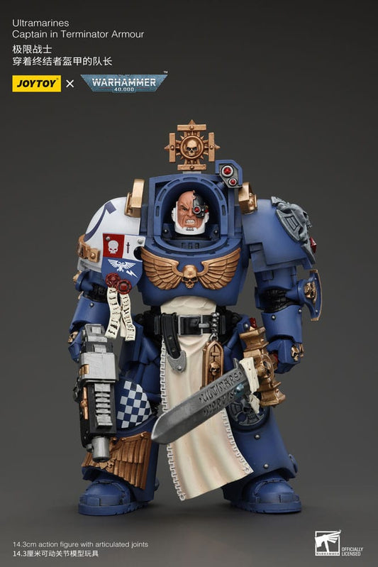 Warhammer 40k Action Figure 1/18 Ultramarines Captain In Terminator Armour 14 cm 6973130374980