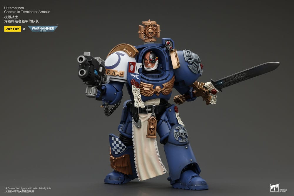 Warhammer 40k Action Figure 1/18 Ultramarines Captain In Terminator Armour 14 cm 6973130374980