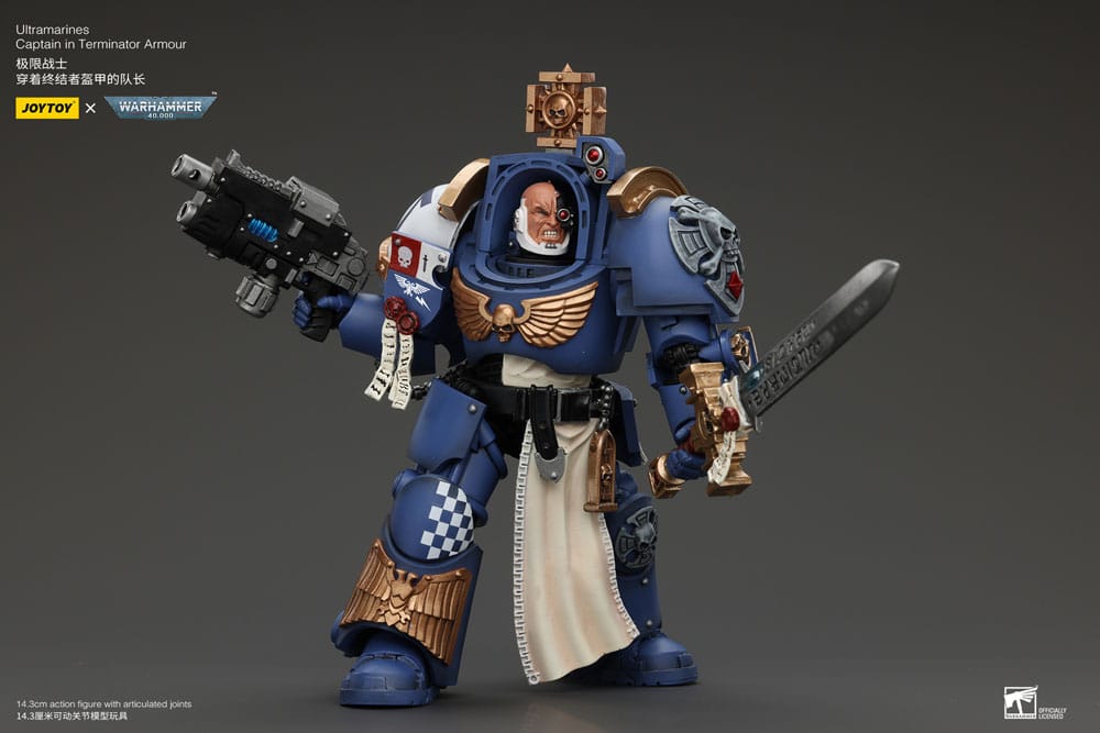 Warhammer 40k Action Figure 1/18 Ultramarines Captain In Terminator Armour 14 cm 6973130374980