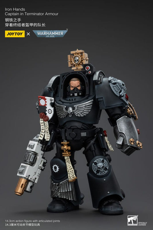 Warhammer 40k Action Figure 1/18 Iron Hands Captain in Terminator Armour 14 cm 6973130375116