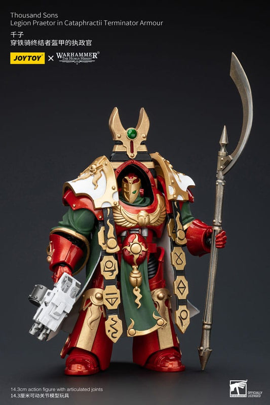 Warhammer The Horus Heresy Action Figure 1/18 Thousand sons Legion Praetor in Cataphractii Terminator Armour 12 cm 6973130375765