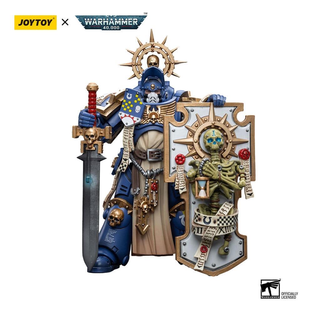 Warhammer 40k Action Figure 1/18 Ultramarines Primaris Captain with Relic Shield and Power Sword 12 cm 6973130376465