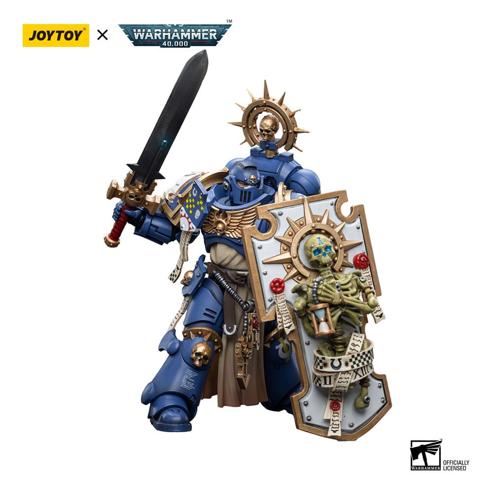 Warhammer 40k Action Figure 1/18 Ultramarines Primaris Captain with Relic Shield and Power Sword 12 cm 6973130376465