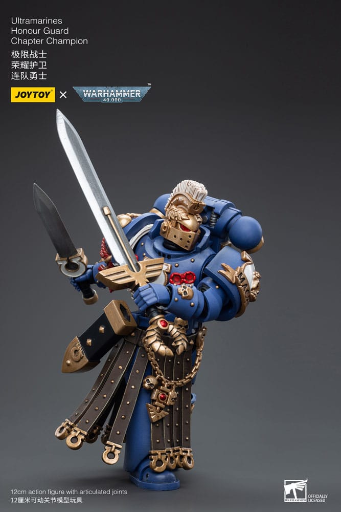 Warhammer 40k Action Figure 1/18 Ultramarines Honour Guard Chapter Champion 12 cm 6973130376526