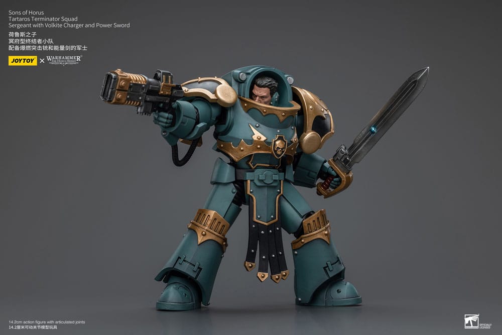 Warhammer The Horus Heresy Action Figure 1/18 Tartaros Terminator Squad Sergeant With Volkite Charger And Power Sword 12 cm 6973130377165