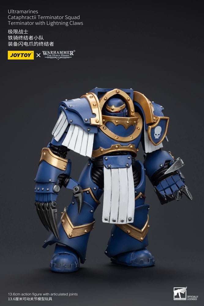 Warhammer The Horus Heresy Action Figure 1/18 Ultramarines Cataphractii Terminator Squad Terminator with Lightning Claws 14 cm 6973130377394