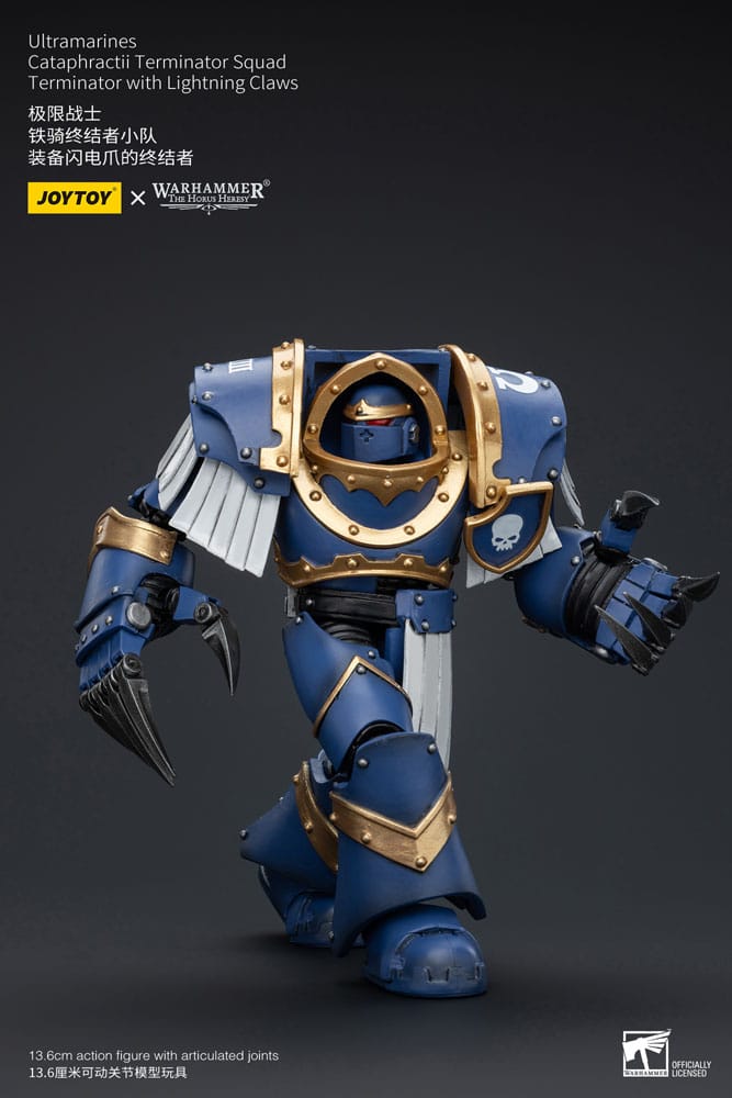 Warhammer The Horus Heresy Action Figure 1/18 Ultramarines Cataphractii Terminator Squad Terminator with Lightning Claws 14 cm 6973130377394