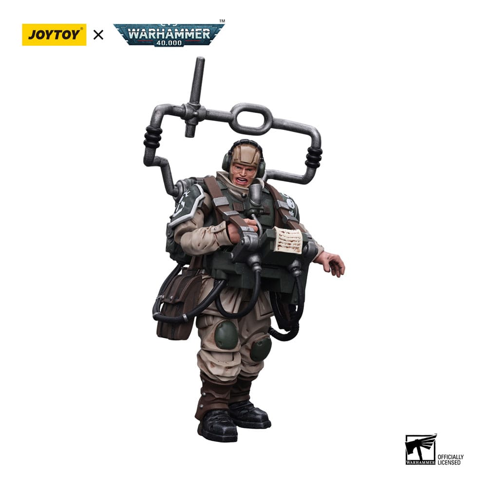 Warhammer 40k Action Figure 1/18 Astra Militarum Cadian Command Squad Veteran with Master Vox 12 cm 6973130377912