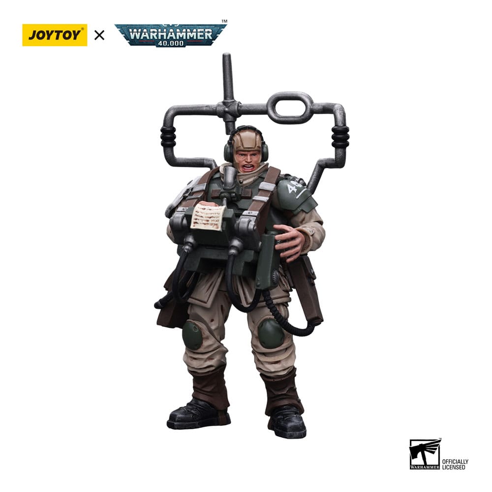 Warhammer 40k Action Figure 1/18 Astra Militarum Cadian Command Squad Veteran with Master Vox 12 cm 6973130377912