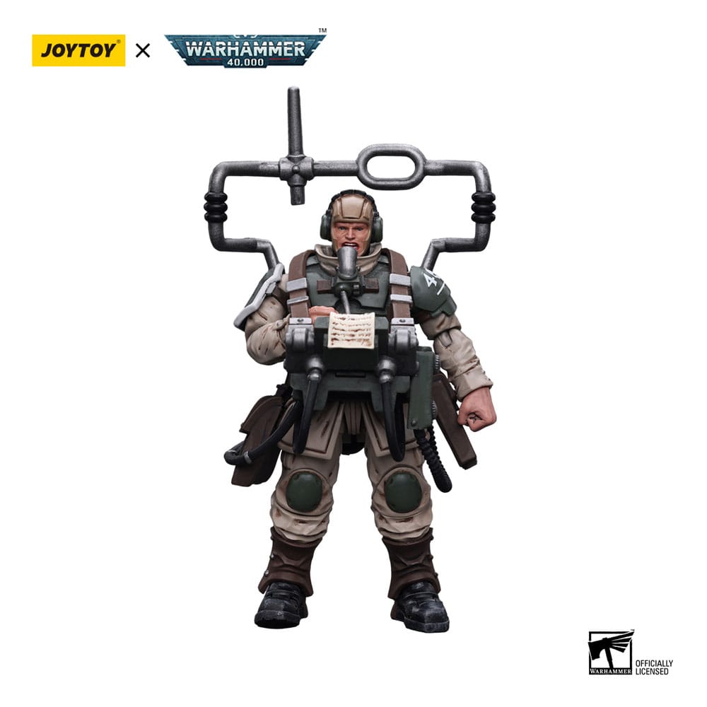 Warhammer 40k Action Figure 1/18 Astra Militarum Cadian Command Squad Veteran with Master Vox 12 cm 6973130377912