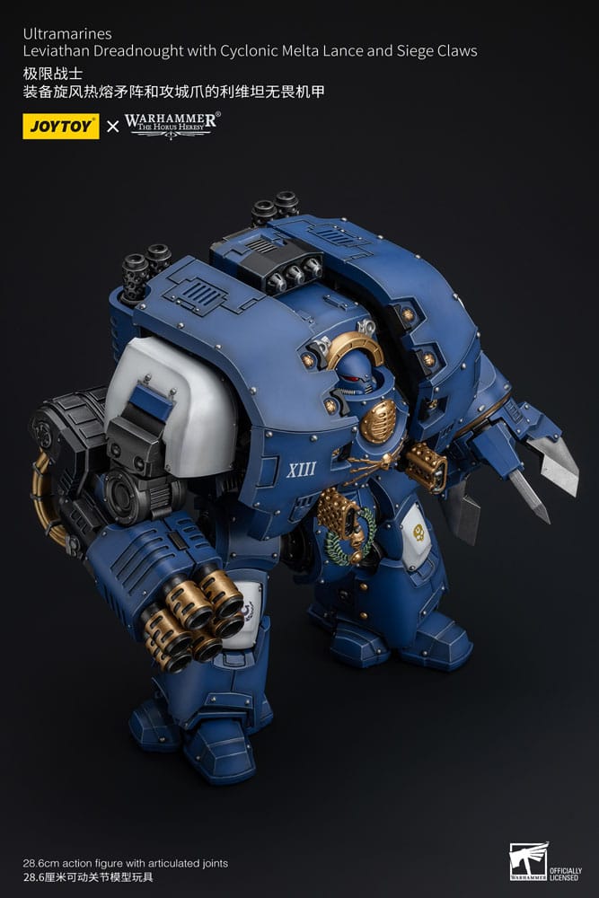 Warhammer The Horus Heresy Action Figure 1/18 Ultramarines Leviathan Dreadnought with Cyclonic Melta Lance And Siege Claws 29 cm 6973130378643