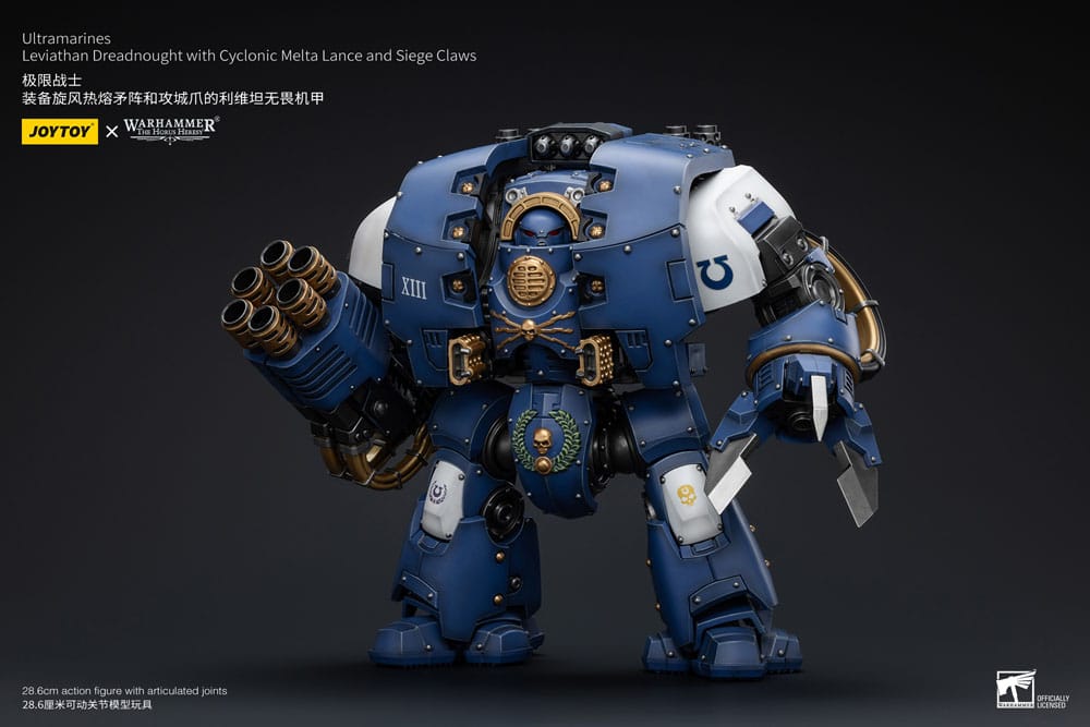 Warhammer The Horus Heresy Action Figure 1/18 Ultramarines Leviathan Dreadnought with Cyclonic Melta Lance And Siege Claws 29 cm 6973130378643