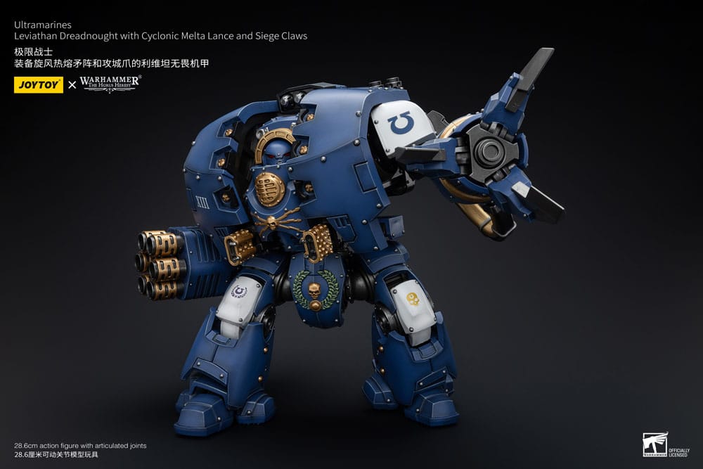 Warhammer The Horus Heresy Action Figure 1/18 Ultramarines Leviathan Dreadnought with Cyclonic Melta Lance And Siege Claws 29 cm 6973130378643