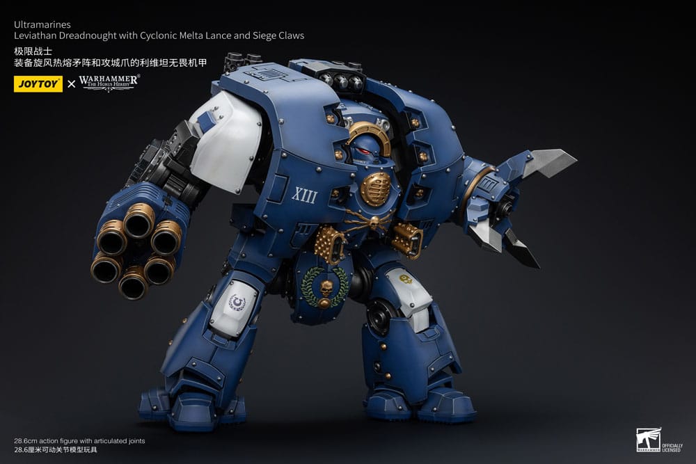 Warhammer The Horus Heresy Action Figure 1/18 Ultramarines Leviathan Dreadnought with Cyclonic Melta Lance And Siege Claws 29 cm 6973130378643