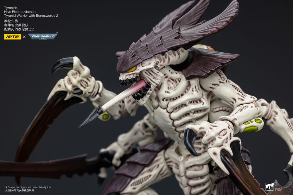 Warhammer 40k Action Figure 1/18 Tyranids Hive Fleet Leviathan Tyranid Warrior with Boneswords 2 15 cm 6973130378766