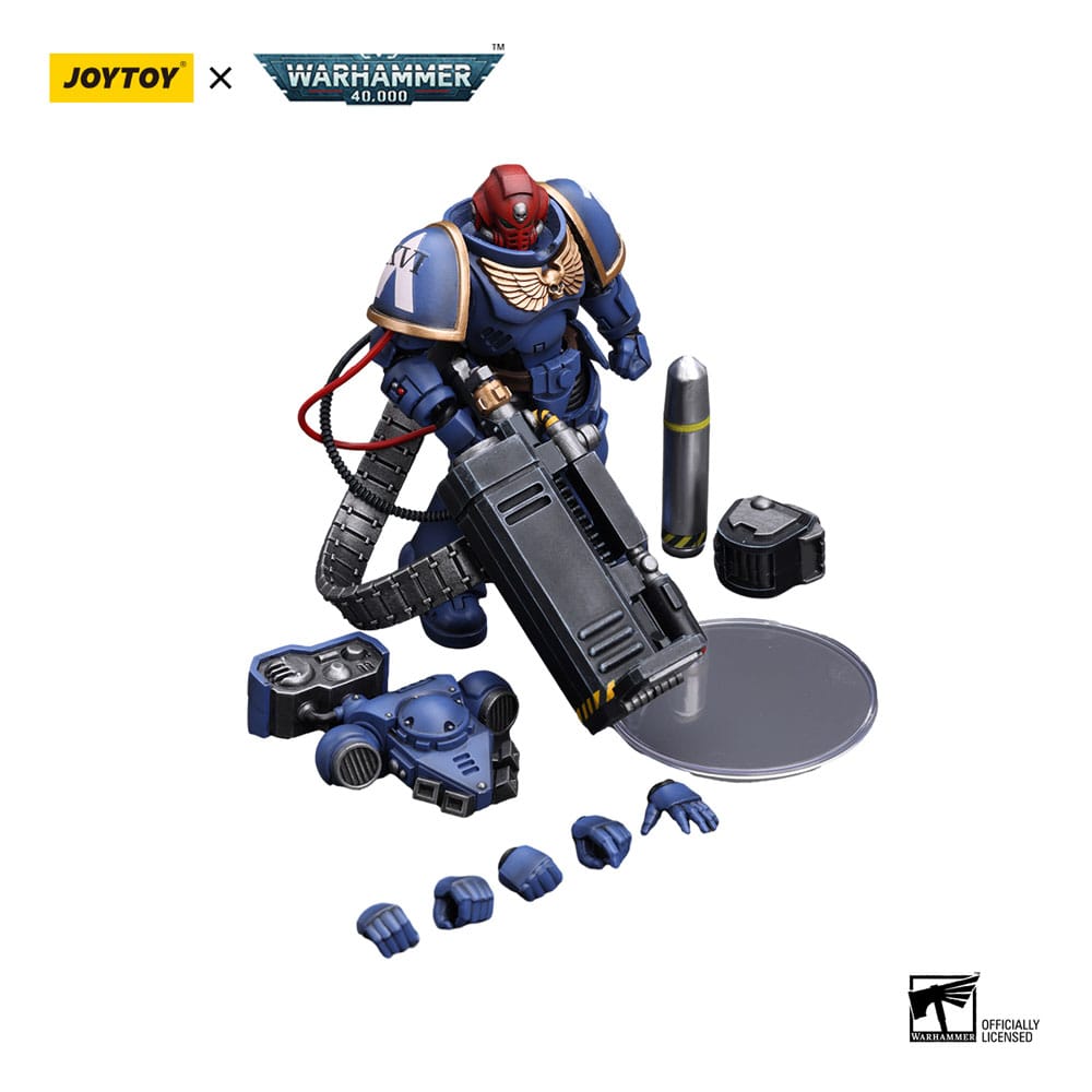 Warhammer 40k Action Figure 1/18 Ultramarines Desolation Sergeant with Vengor Launcher 12 cm 6973130378803