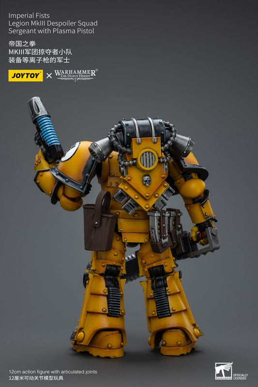 Warhammer The Horus Heresy Action Figure 1/18 Imperial Fists Legion MkIII Despoiler Squad Sergeant with Plasma Pistol 12 cm 6973130379084